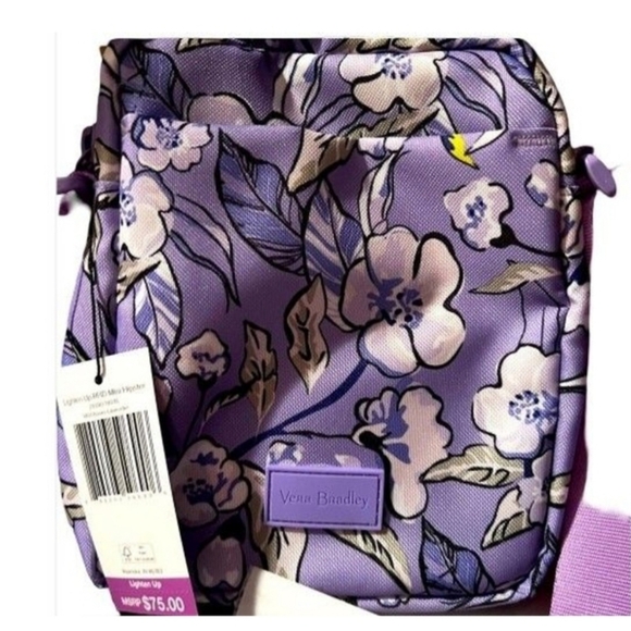 Vera Bradley Purple Floral Bag and Phone Case Set - Picture 8 of 9